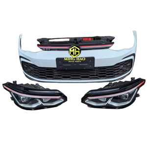 Componentes exteriores del automóvil para <span class=keywords><strong>Volkswagen</strong></span> <span class=keywords><strong>Golf</strong></span> 8 <span class=keywords><strong>GTI</strong></span>-Conjunto de parachoques delantero y trasero, incluidos faros, rejilla, capó y puertas - Product Image 4