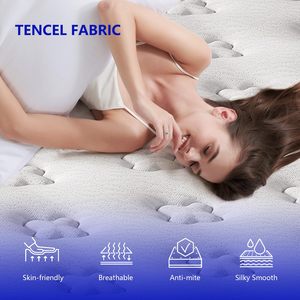 Pengiriman Gratis Kasur dalam Kotak Gulung Pocket Spring Memory Foam Ukuran Twin, Queen, King Tersedia dengan Kemasan Gulung - Product Image 3