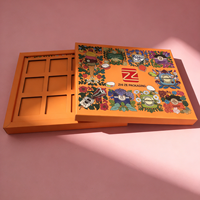 Boîte à chocolat de luxe rigide personnalisée avec inserts amovibles, séparateurs en éponge, matériaux recyclés pour sushis et chocolats - Vente en gros