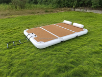 Plateforme flottante gonflable DWF pour yacht, ponton, quai, certifiée CE, capacité 100-500 kg, 5-10 passagers, couleur et logo personnalisables