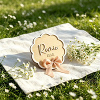 Cartes de jalons de développement pour nouveau-nés de 15 cm, gravure peinte, annonces de naissance, décoration de chambre de bébé, cadeau de naissance, tableau de lettres avec ruban