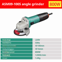 DCA Dongcheng ASM125A bricolage haute puissance 850W meuleuse d'angle électrique interrupteur latéral meule à main coupe polissage