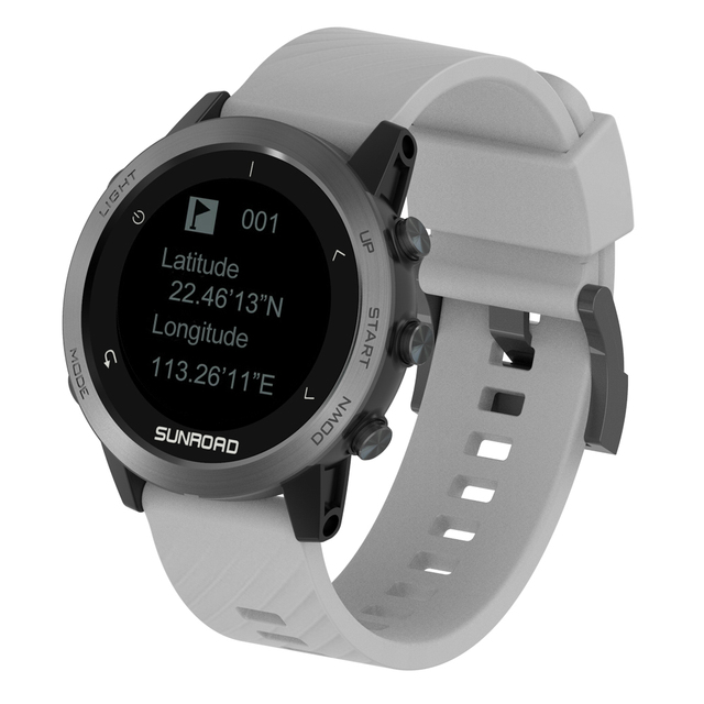 Sunroad Men's Digital GPS Sports Watch Fitness Tracker Emergency Survival Running Cycling Swim Climb Hiking Altimeter Compass
