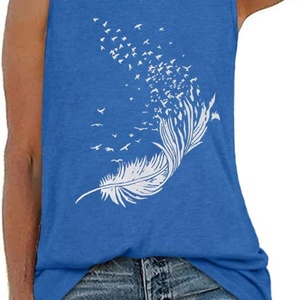 Blusa Casual de Verano para Mujer, Holgada, Tipo Túnica, de Manga Corta, Ligera, Transpirable, Tejido de Punto Antipilling - Product Image 5