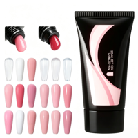 Gel de construction pour extension d'ongles en acrylique à haute viscosité, finition naturelle, durabilité rapide, durcissement UV LED, expédition rapide en stock