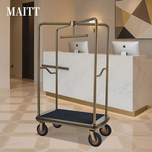 Fabricant spécialisé dans la production et la personnalisation de chariots à bagages haut de gamme pour les halls d'hôtels et les aéroports. - Product Image 2