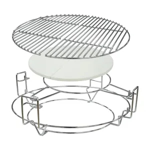 SEB KAMADO Fits For 23'' 24'' Divide Conquer Cooking System Bbq Tools Barbecue Kit Grill Grate