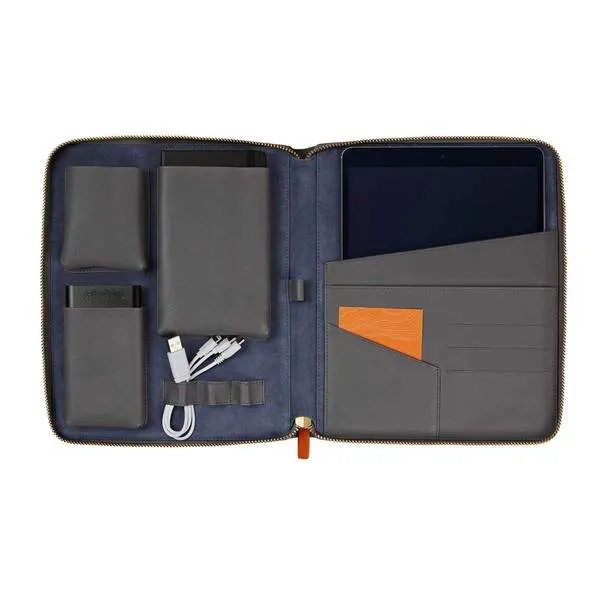Para Hombre de cuero cremallera de maletín tablet manga llevar tablet caso bolsa para pad caso organizador regalo de lujo