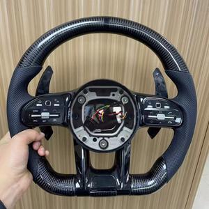 Volante de fibra de carbono para Benz W204 W205 W207 W211 W212 W213 W221 A200 <span class=keywords><strong>A180</strong></span> A260 A45 Amg C63 W206 E63 G63 - Product Image 5