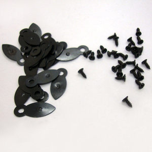 Photo <b>Frame</b> Back Panel Buckle 21mm <b>Black</b> Sunflower Seed Shape Iron Durable Hardware Accessory - Product Image 1