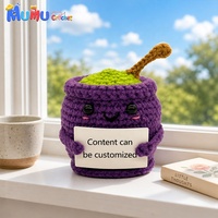 Caldemont de sorcière en crochet fait main, peluche d'Halloween effrayante et apaisante pour le soutien émotionnel, avec carte cadeau, vente en gros