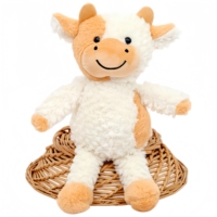 Peluches de vaches laitières unisexes de 30 cm (12 pouces) en gros, cadeaux pour enfants, jouets en peluche d'animaux de la ferme