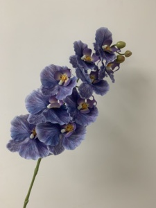 <span class=keywords><strong>Orquídea</strong></span> Artificial de Látex de Estilo Popular en Oferta, Orquídeas con 9 Cabezas y Volantes para Decoración del Hogar, Bodas, Sala de Estar, Año Nuevo - Product Image 3