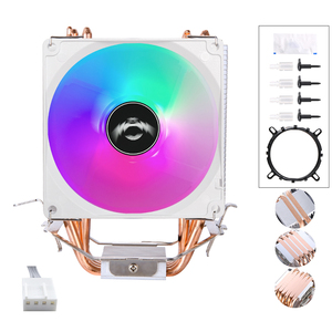 Qiuzaim 2/4/6 ống dẫn nhiệt <span class=keywords><strong>CPU</strong></span> mát 90mm thế hệ thứ 12 lga1700 và AM4 PWM Quạt im lặng 1150/1151/1200 <span class=keywords><strong>CPU</strong></span> làm mát không khí - Product Image 1