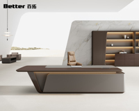 Meubles de bureau modernes de luxe BT, armoire de rangement en bois pour le bureau du patron, du PDG