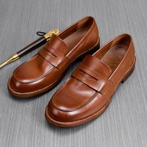 Chaussures décontractées de luxe pour hommes en cuir véritable, semelles antidérapantes, souples, respirantes, légères, personnalisables, imprimés animaliers automne - Product Image 1