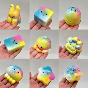 NOUVEAU – Balle anti-stress portable en cristal colorée et mignonne à faire soi-même, à bulles, douce et collante, cadeau idéal pour enfants et adultes pour des moments de détente - Product Image 2