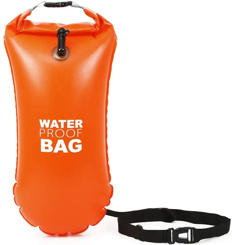 Inflatable Floating Swim Buoy Bag for Open Water Swimming