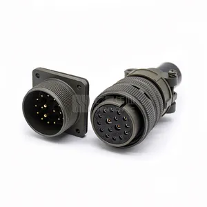 Ms3102a 28-11 P/s 22pin Connector Elektrische Draad Soldeer Type 4 Gat Flens Paneel Hoeveelheid Socket Mannelijk/Vrouwelijk