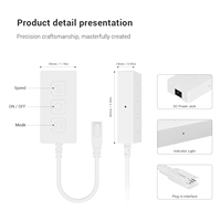 Contrôleur LED RGB PWM intelligent 3 canaux 5-24 V CC SP318E avec contrôle via l'application BanlanX, capteur audio, portée sans fil de 30 m, garantie de 3 ans, facile à utiliser