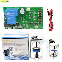 Carte de contrôle de minuterie 12V à 4 chiffres pour monnayeur, alimentation pour monnayeur, accessoire pour machine à laver