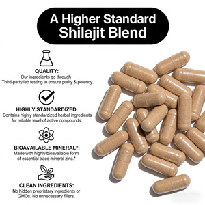 Compléments alimentaires à base de plantes 10 en 1 Shilajit Ashwagandha Rhodiola Rosea <span class=keywords><strong>Ginseng</strong></span> Panax <span class=keywords><strong>Ginseng</strong></span> Extra Strength 60 capsules - Product Image 2