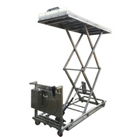 Chariot élévateur de cadavres YUSHUODA en acier inoxydable 304, capacité de charge 180 kg, personnalisable, avec frein – Offre Spéciale Matériel Funéraire