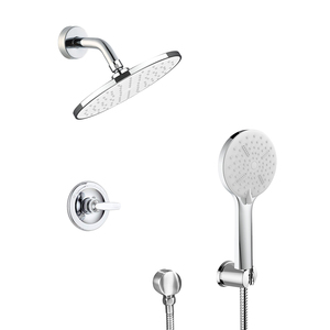 Cabezal de Ducha Combinado de Alta Presión y Ahorro de Agua de 9 Pulgadas con Brazo Extensible Ajustable Cromado, Diseño Moderno, 3 Años de Garantía - Product Image 2