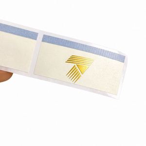 Custom Gold Foil <b>Label</b> <b>Sticker</b> Roll Self Adhesive Luxury Gold Brand Logo Paper <b>Labels</b> for Product Packaging - Product Image 1