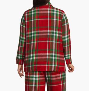 Vêtements <span class=keywords><strong>de</strong></span> nuit amples <span class=keywords><strong>pour</strong></span> femmes en gros, design à boutons, motif à carreaux, vêtements <span class=keywords><strong>de</strong></span> nuit décontractés, vêtements <span class=keywords><strong>de</strong></span> maison, <span class=keywords><strong>ensemble</strong></span> <span class=keywords><strong>de</strong></span> pyjama deux pièces <span class=keywords><strong>pour</strong></span> femmes - Product Image 2