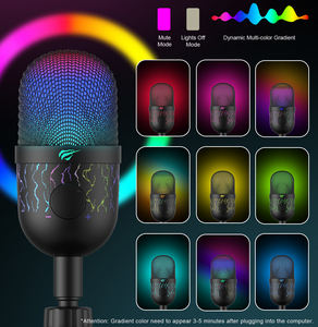 Havit-micrófono usb profesional GK52, micrófono de escritorio para <span class=keywords><strong>podcast</strong></span>, con cable para videojuegos, para youtube - Product Image 4