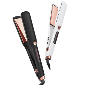 Plancha <span class=keywords><strong>de</strong></span> Pelo Eléctrica Portátil con Pantalla LCD, 2 en 1, Alisa y Riza, Calentamiento Rápido, para Uso Doméstico y Hotelero, Venta al Por Mayor - Product Image 1