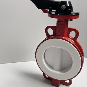 Válvulas Yihong, Válvula de Mariposa Tipo Wafer con Revestimiento de PTFE, 3 Años de Garantía, Uso Químico y Farmacéutico - Product Image 1