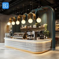 Conception d'Intérieur de Café, Kiosque à Café, Mobilier de Café en Gros, Aménagement Intérieur de Magasin de Bubble Tea