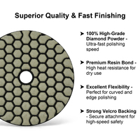 Disques de polissage diamantés flexibles à séchage rapide et durables de 100 mm pour le granit, le marbre et le béton – Fabricant chinois