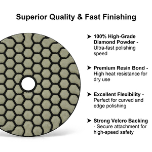 Disques de polissage diamantés flexibles à séchage rapide et durables de 100 mm pour le granit, le marbre et le béton – Fabricant chinois - Product Image 4
