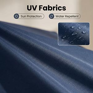 <span class=keywords><strong>Sombrilla</strong></span> Moderna Impermeable para Patio Exterior de 2.3m, Estructura de Hierro Beige Perla, Apertura con Manivela, Inclinación de Aluminio, para <span class=keywords><strong>Terraza</strong></span>, Jardín - Product Image 5