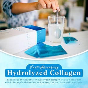 Colágeno Marino Hidrolizado en Polvo, Producto de Belleza con Vitaminas, Sachet, Apoya la Salud de la Piel, Cabello y Uñas, Antioxidante, Antienvejecimiento - Product Image 4