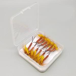 15,6mm amarillo marrón espuma escarabajos mosca barquero tolva pesca con mosca moscas secas espuma flotante Señuelos <span class=keywords><strong>de</strong></span> Pesca trucha lubina Pearch - Product Image 6