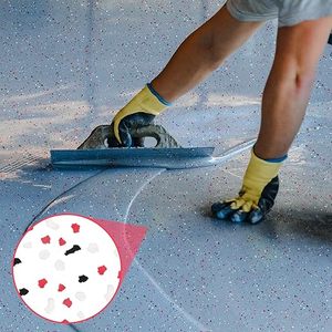 Flocons d'époxy - Boîtes de 20 lb et 40 lb, Choisissez parmi 21 mélanges, y compris des flocons hybrides, Idéal pour les garages - Product Image 4