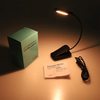 Lampe de lecture de livres personnalisée à 9 LED Lampe de petite taille rechargeable par USB pour la lecture dans la chambre à coucher