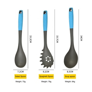 Direto da fábrica 6pcs Nylon Utensílios <span class=keywords><strong>Set</strong></span> Ferramentas de cozinha Panelas com alça de plástico e caixa Home Kitchen Cooking <span class=keywords><strong>Ware</strong></span> - Product Image 6