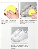 Crème Nettoyante et Protectrice Professionnelle pour Chaussures (260g) – Marque Blanche/Logo Personnalisé – Pour Chaussures Blanches/Baskets/Toile