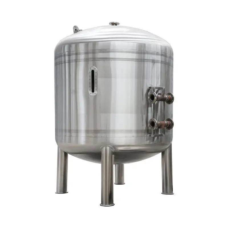 Tanque de armazenamento de água 304 316L SS de 100 psi de pressão para armazenamento de água pura
