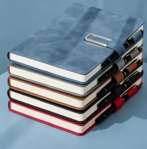 2026 Personalised A5 Custom New Design Luxury Pu Leather Hardcover Loose-Leaf Cover Magnetic Buckle <b>Notebook</b> Business - Product Image 5