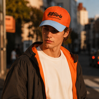 Gorra de Béisbol de Lujo Personalizada con Bordado, Bicolor, 100% Algodón Twill, Visera con Letras en Contraste, Estructurada de 6 Paneles, Ajustable, Estilo Dad