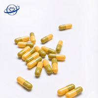 Ventes directes d'usine 0 #   Capsules vides colorées jaunes pour légumes, capsules HPMC halal