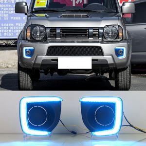 Cubierta de Luz Antiniebla LED DRL para Automóvil <span class=keywords><strong>Suzuki</strong></span> <span class=keywords><strong>Jimny</strong></span> 2012-2018, Luz de Circulación Diurna LED, Faro Modificado DRL, Piezas de Automóvil de 12 V - Product Image 5