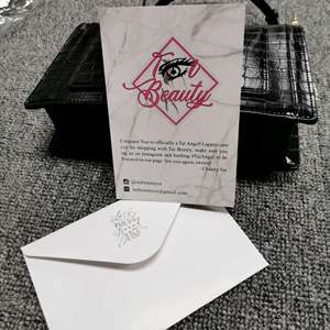 <span class=keywords><strong>Carte</strong></span> <span class=keywords><strong>de</strong></span> remerciement personnalisée OEM, carton <span class=keywords><strong>de</strong></span> <span class=keywords><strong>mariage</strong></span> en feuille d'or avec enveloppe au client ou aux invités, nouvelle collection - Product Image 3