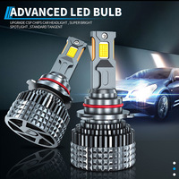 Nouveaux phares LED de voiture F9 transfrontaliers, double tube en cuivre, décodeur H4, feux avant intégrés à faisceau haut et bas, 12V OLIVER